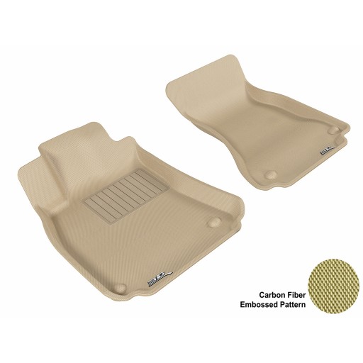 2009 - 2013 Audi A4/S4/RS4/A5/S5 Custom-fit Tan 3D Digital Molded Mats (1st row only)