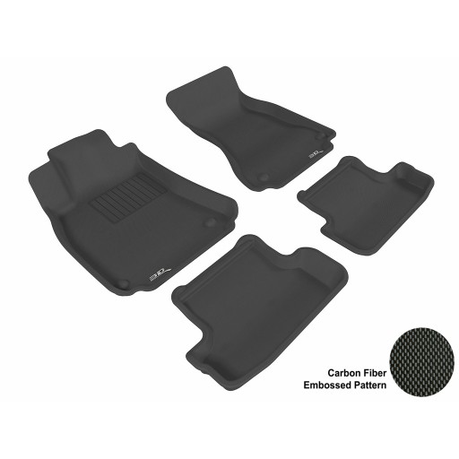 2009 - 2013 Audi A5/S5 Custom-fit Black 3D Digital Molded Mats (1st row and 2nd row only)