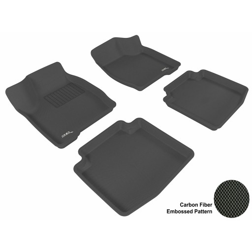 2005 - 2009 Buick Lacrosse Custom-fit Black 3D Digital Molded Mats (1st row and 2nd row only)