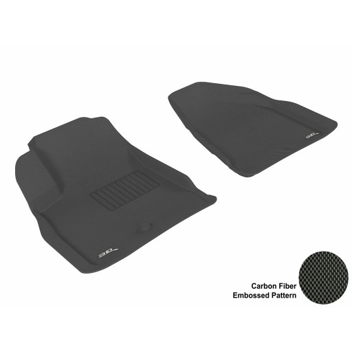 2008 - 2013 Buick/Chevrolet/GMC Enclave/Traverse/Acadia Custom-fit Black 3D Digital Molded Mats (1st row only)