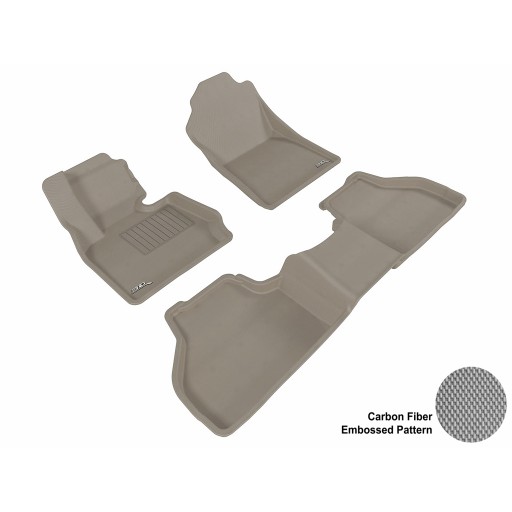2011 - 2013 BMW X3 (F25) Custom-fit Gray 3D Digital Molded Mats (1st row and 2nd row only)