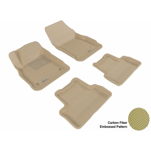 2011 - 2013 Chevrolet Cruze Custom-fit Tan 3D Digital Molded Mats (1st row and 2nd row only)