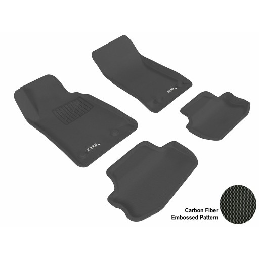 2010 - 2013 Chevrolet Camaro Custom-fit Black 3D Digital Molded Mats (1st row and 2nd row only)