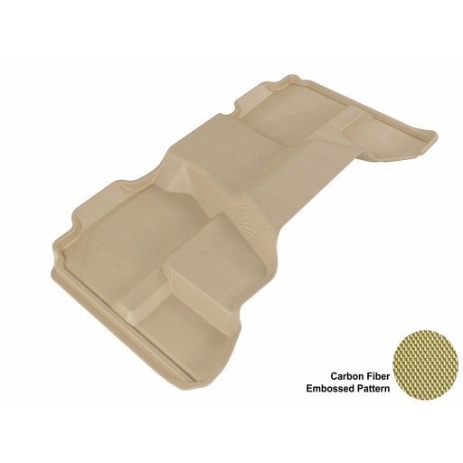 2007 - 2013 Chevrolet Silverado Extended Cab Custom-fit Tan 3D Digital Molded Mats (2nd row only)