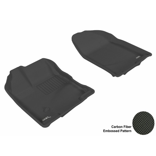 2007 - 2013 Ford Edge Custom-fit Black 3D Digital Molded Mats (1st row only)