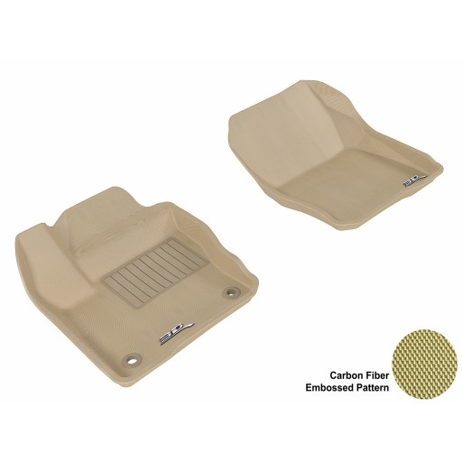 2012 - 2013 Ford Focus Custom-fit Tan 3D Digital Molded Mats (1st row only)