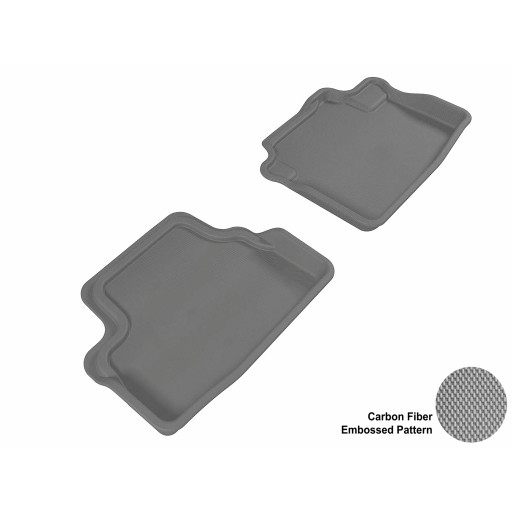 2008 - 2012 Honda Accord Coupe Custom-fit Gray 3D Digital Molded Mats (2nd row only)