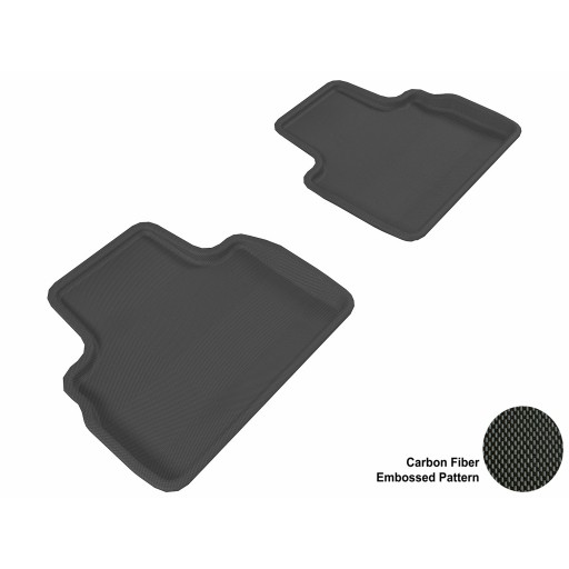 2009 - 2013 Infiniti FX35/50/50S Custom-fit Black 3D Digital Molded Mats (2nd row only)