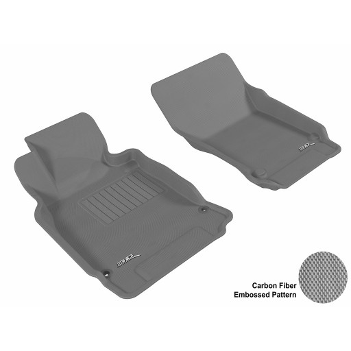 2011 - 2013 Infiniti M37 Custom-fit Gray 3D Digital Molded Mats (1st row only)
