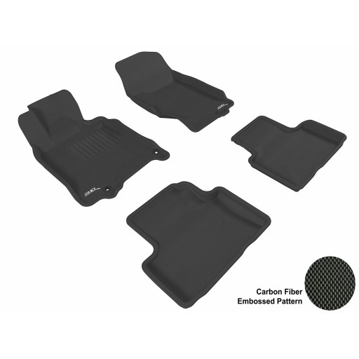 2007 - 2013 Infiniti G35/37 Sdn Custom-fit Black 3D Digital Molded Mats (1st row and 2nd row only)