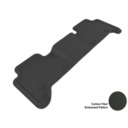 2011 - 2013 Infiniti QX56 Custom-fit Black 3D Digital Molded Mats (2nd row only)