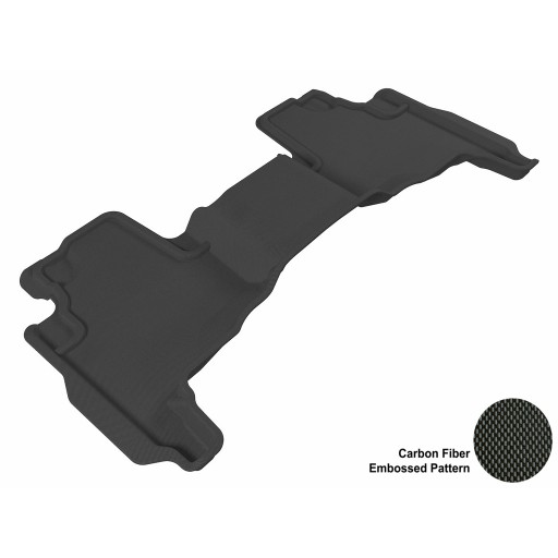 2006 - 2010 Jeep Commander Custom-fit Black 3D Digital Molded Mats (2nd row only)