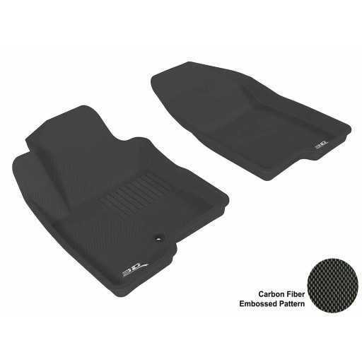 2007 - 2013 Jeep Compass Custom-fit Black 3D Digital Molded Mats (1st row only)
