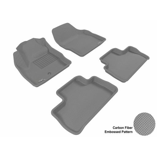 2007 - 2013 Land Rover LR2 Custom-fit Gray 3D Digital Molded Mats (1st row and 2nd row only)