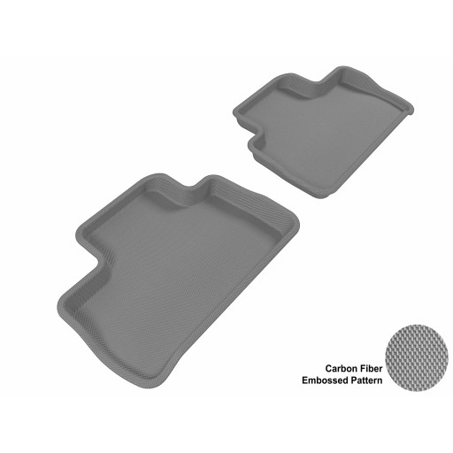 2007 - 2013 Land Rover LR2 Custom-fit Gray 3D Digital Molded Mats (2nd row only)