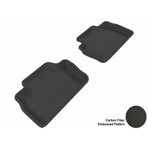 2006 - 2012 Lexus IS250/350/ISF Custom-fit Black 3D Digital Molded Mats (2nd row only)
