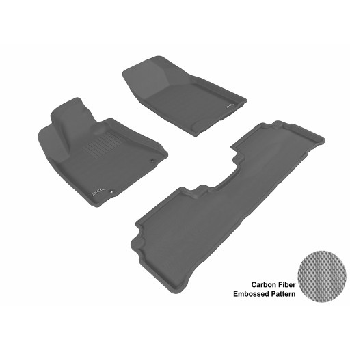2004 - 2009 Lexus RX350/330 Custom-fit Gray 3D Digital Molded Mats (1st row and 2nd row only)