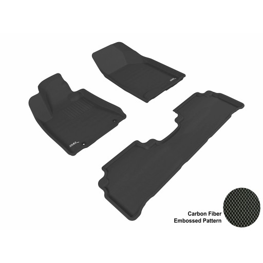 2004 - 2009 Lexus RX350/330 Custom-fit Black 3D Digital Molded Mats (1st row and 2nd row only)
