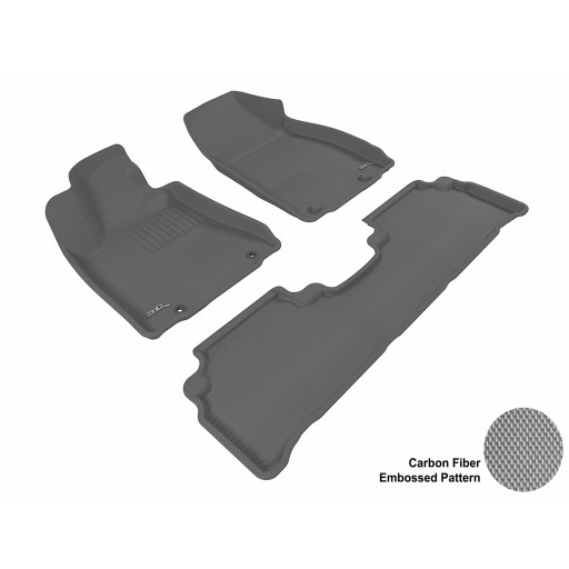 2010 - 2012 Lexus RX350/450H Custom-fit Gray 3D Digital Molded Mats (1st row and 2nd row only)