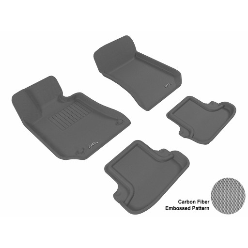 2010 - 2013 Mercedes Benz E-Class (C207) Cpe/Conv Custom-fit Gray 3D Digital Molded Mats (1st row and 2nd row only)