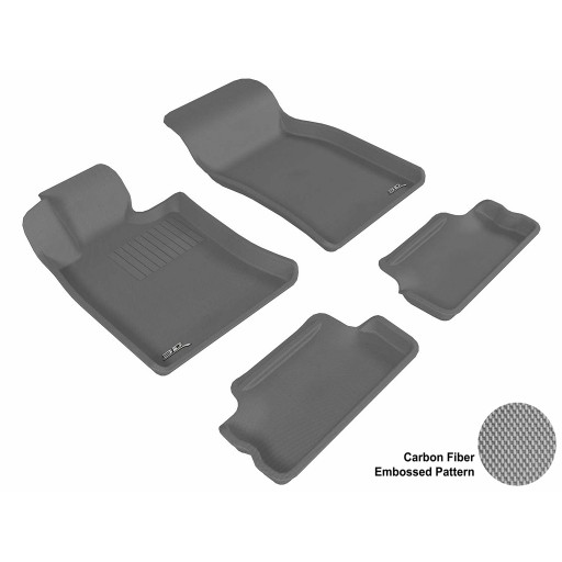 2007 - 2013 Mini Cooper/Cooper-S Custom-fit Gray 3D Digital Molded Mats (1st row and 2nd row only)