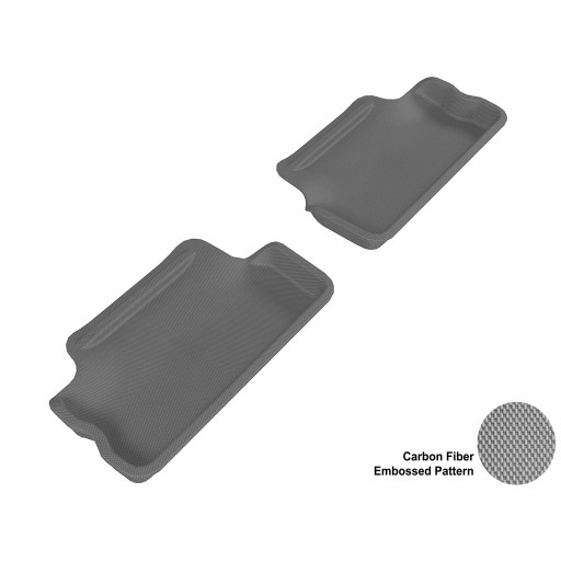 2007 - 2013 Mini Cooper/Cooper-S Custom-fit Gray 3D Digital Molded Mats (2nd row only)