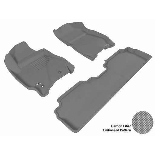 2010 - 2011 Mazda Tribute Custom-fit Gray 3D Digital Molded Mats (1st row and 2nd row only)