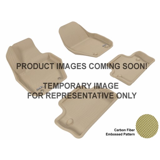 2012 - 2013 Toyota Tacoma Double Cab Custom-fit Tan 3D Digital Molded Mats (1st row only)