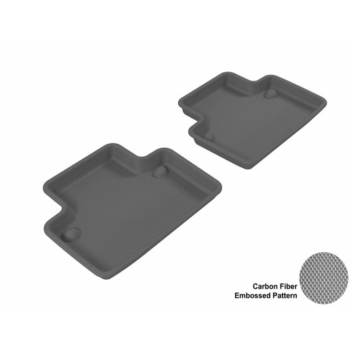 2003 - 2013 Volvo XC90 Custom-fit Gray 3D Digital Molded Mats (2nd row only)