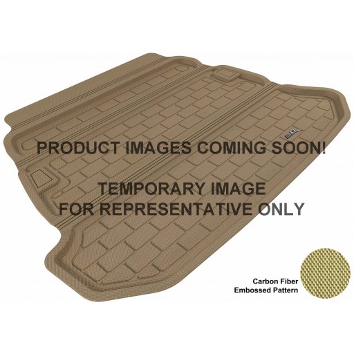 2012 - 2013 Fiat 500 Custom-fit Tan 3D Digital Molded Cargo Liner Mat