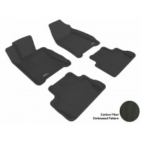 2009 - 2013 Acura TL FWD Custom-fit Black 3D Digital Molded Mats (1st row and 2nd row only)