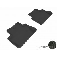 2009 - 2013 Acura TL FWD Custom-fit Black 3D Digital Molded Mats (2nd row only)