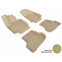 2006 - 2013 Audi A3 Custom-fit Tan 3D Digital Molded Mats (1st row and 2nd row only)