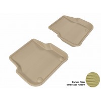 2005 - 2011 Audi A6/S6/RS6 Custom-fit Tan 3D Digital Molded Mats (2nd row only)