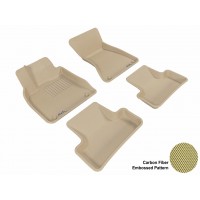 2009 - 2013 Audi Q5 Custom-fit Tan 3D Digital Molded Mats (1st row and 2nd row only)