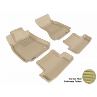 2009 - 2013 Audi A5/S5 Custom-fit Tan 3D Digital Molded Mats (1st row and 2nd row only)