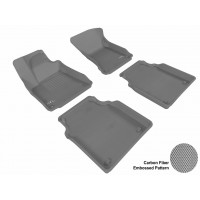 2011 - 2013 Audi A8L Custom-fit Gray 3D Digital Molded Mats (1st row and 2nd row only)
