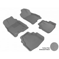 2006 - 2011 Buick Lucerne Custom-fit Gray 3D Digital Molded Mats (1st row and 2nd row only)