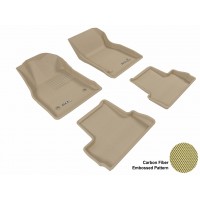 2012 - 2013 Buick Verano Custom-fit Tan 3D Digital Molded Mats (1st row and 2nd row only)