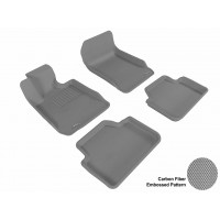 2006 - 2011 BMW 3 Series Sedan (E90) Custom-fit Gray 3D Digital Molded Mats (1st row and 2nd row only)