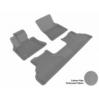 2008 - 2013 BMW X6 (E71) Custom-fit Gray 3D Digital Molded Mats (1st row and 2nd row only)