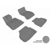 2009 - 2013 BMW 7 Series (F01) Custom-fit Gray 3D Digital Molded Mats (1st row and 2nd row only)