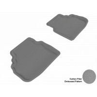 2009 - 2013 BMW 7 Series (F01) Custom-fit Gray 3D Digital Molded Mats (2nd row only)