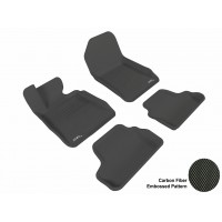 2007 - 2013 BMW 3 Series Convertible (E93) Custom-fit Black 3D Digital Molded Mats (1st row and 2nd row only)