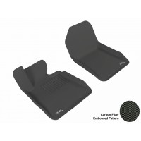 2007 - 2013 BMW 3 Series Convertible (E93) Custom-fit Black 3D Digital Molded Mats (1st row only)