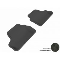 2007 - 2013 BMW 3 Series Convertible (E93) Custom-fit Black 3D Digital Molded Mats (2nd row only)