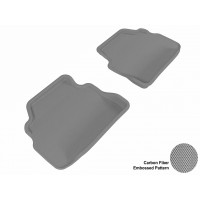 2007 - 2011 BMW 3 Series Coupe (E92) Custom-fit Gray 3D Digital Molded Mats (2nd row only)