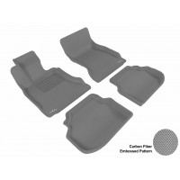 2011 - 2013 BMW 5 Series (F10) Custom-fit Gray 3D Digital Molded Mats (1st row and 2nd row only)