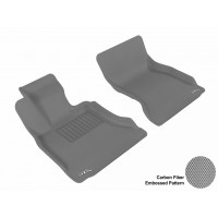 2011 - 2013 BMW 5 Series (F10) Custom-fit Gray 3D Digital Molded Mats (1st row only)