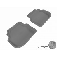 2011 - 2013 BMW 5 Series (F10) Custom-fit Gray 3D Digital Molded Mats (2nd row only)